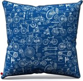 Wolff Blitz Interior - Sierkussen - 50 x 50 cm - Blauwprint fietsen - Uniek design met fietsen