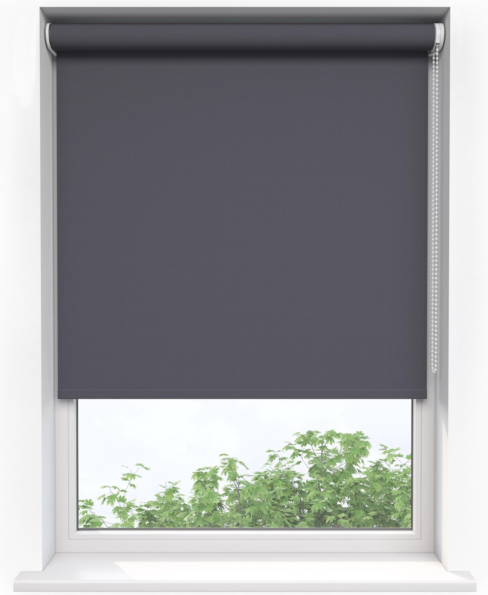 Sunsta Rolgordijn Verduisterend Antraciet - 180 x 190 cm - Inkortbaar - Blackout