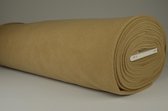 Fleece stof - Donker beige - 10 meter