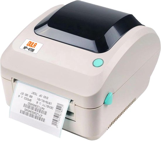 DULA XP-470B Labelprinter A6 - Verzendetiketten printer en Labelmaker - Snelheid 127 mm/s - 102 mm Breed - USB of LAN - DHL & PostNL