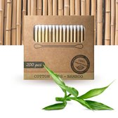 Luxe bamboe wattenstaafjes - milieu vriendelijk - 100% recyclebaar - duurzaam - 200 stuks  Zeer luxe Wattenstaafjes van Bamboe - 200 stuks per verpakking