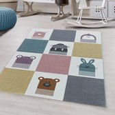 Ayyıldız FUNNY Ronde Multi  Modern Vloerkleed - 120 X 120 CM - Polypropyleen - Jute