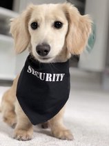 Honden bandana Security zwart - hond - bandana - zwart - security