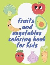 fruits and vegetables coloring book for kids