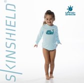 Skinshield by Vapor Apparel - UPF 50+ UV-zonbeschermend Toddler performance T-Shirt Walvis, Arctic Blue, lange mouwen 24M - 92