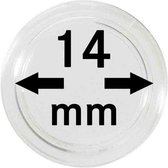Lindner Hartberger muntcapsules Ø 14 mm (10x) voor penningen tokens capsules muntcapsule