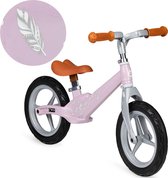 Momi Ulti Magnesium Loopfiets Balance Bike - Pink Feathers