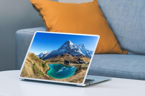 Sticker pour ordinateur portable - 13,3 pouces - Vue de la Jungfrau suisse près de l' Eiger