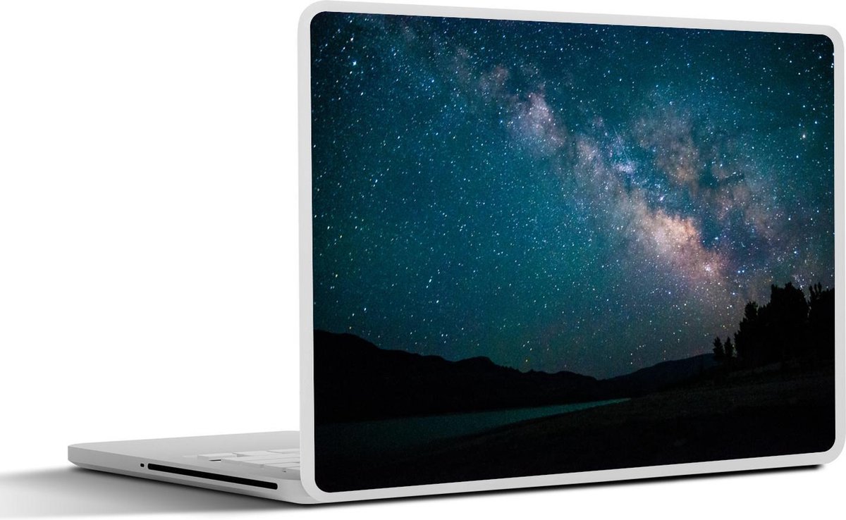 Laptop sticker - 14 inch - Sterren - Planeten - Melkweg - Jongens - Meisjes - Kinderen - 32x5x23x5cm - Laptopstickers - Laptop skin - Cover