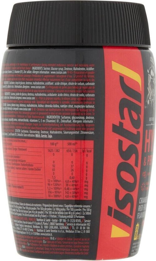 Isostar Enery powder anti-oxi Cranberry 400g - Isostar