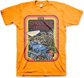Stranger Things Heren Tshirt -XL- Retro Poster Oranje