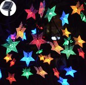 BOTC - Lichtsnoer Buiten -Tuinverlichting op zonne energie - Multicolor LED Star Twinkle -Kleurrijke Decorverlichting- Solar Tuinverlichting -Waterproof - Kerst - 100 LED * 12M-LSL2165S