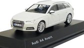 Audi A4 Avant (Wit) (10 cm) 1/43 Audi Collection Dealer model Spark - Model auto - Schaalmodel - Modelauto - Miniatuur autos - Speelgoed voor kinderen