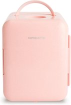 CREATE KOELKAST MINI BOX - Minikoelkast Voor Cosmetica 4L - Koud en Warm - Pastel Roze
