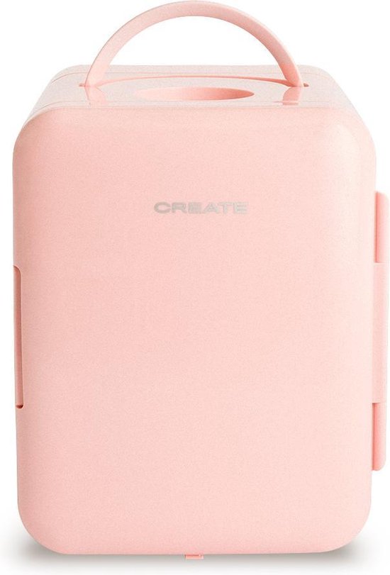 CREATE FRIDGE MINI BOX - Mini Réfrigérateur Pour Cosmétiques 4L - Froid et Chaud - Rose Pastel