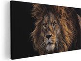 Artaza - Peinture sur toile - Lion - Tête de lion - 40 x 20 - Klein - Photo sur toile - Impression sur toile