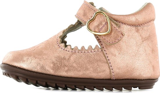 Shoesme schattig T-band schoentje in metallic peach | bol.com