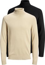 Jack & Jones Essential Emil Trui - Mannen - Zwart - Beige