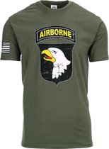 Fostex T-shirt USA 101st Airborne groen