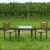 Wild Land Camping set 2X chaise 1X table vert