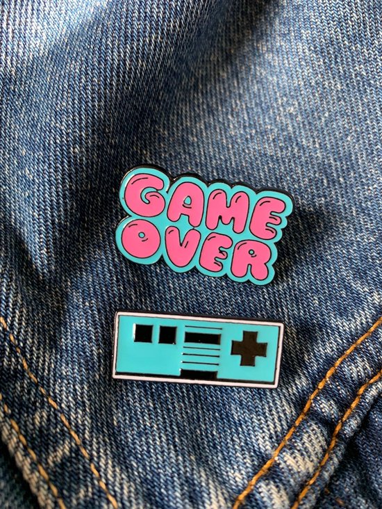 2 - PACK - Gamer - Game Over Pin - Pins - Broche - Broche - Pin - Jeux - Joueur