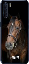 6F hoesje - geschikt voor OPPO A91 -  Transparant TPU Case - Horse #ffffff