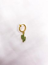 Cactus klipoorbellen.com - clip on oorbellen - oorbellen zonder piercing - oorclip - klemoorbel - nepoorbel