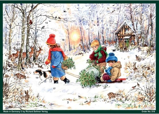 Adventskalender 49 Adventkalender 24 vakjes