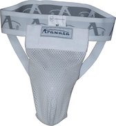 Kruisbeschermer voor mannen Arawaza | WKF- approved | wit - Product Kleur: Wit / Product Maat: XS