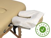 ZenGrowth® Disposable Hoofdsteunhoesjes – 100 stuks – Wit – Hypoallergeen – Bescherming voor de massagetafel – Hygiënisch