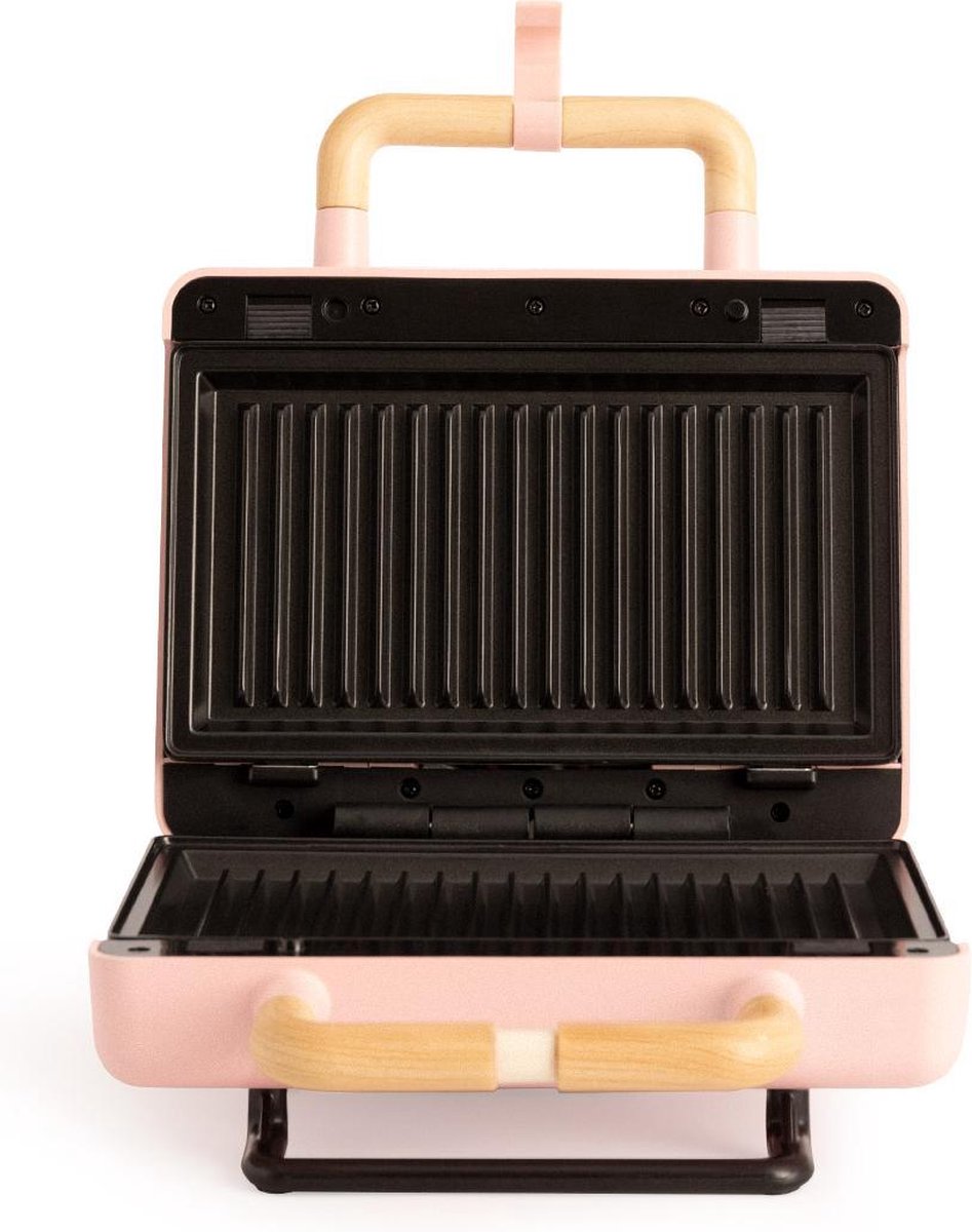 CREATE - Tosti-ijzer, Grill En Wafelijzer Met Verwisselbare Platen Mokka Individueel Stone Studio