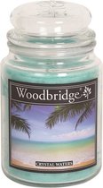 Woodbridge Crystal Waters 565g Large Candle met 2 lonten