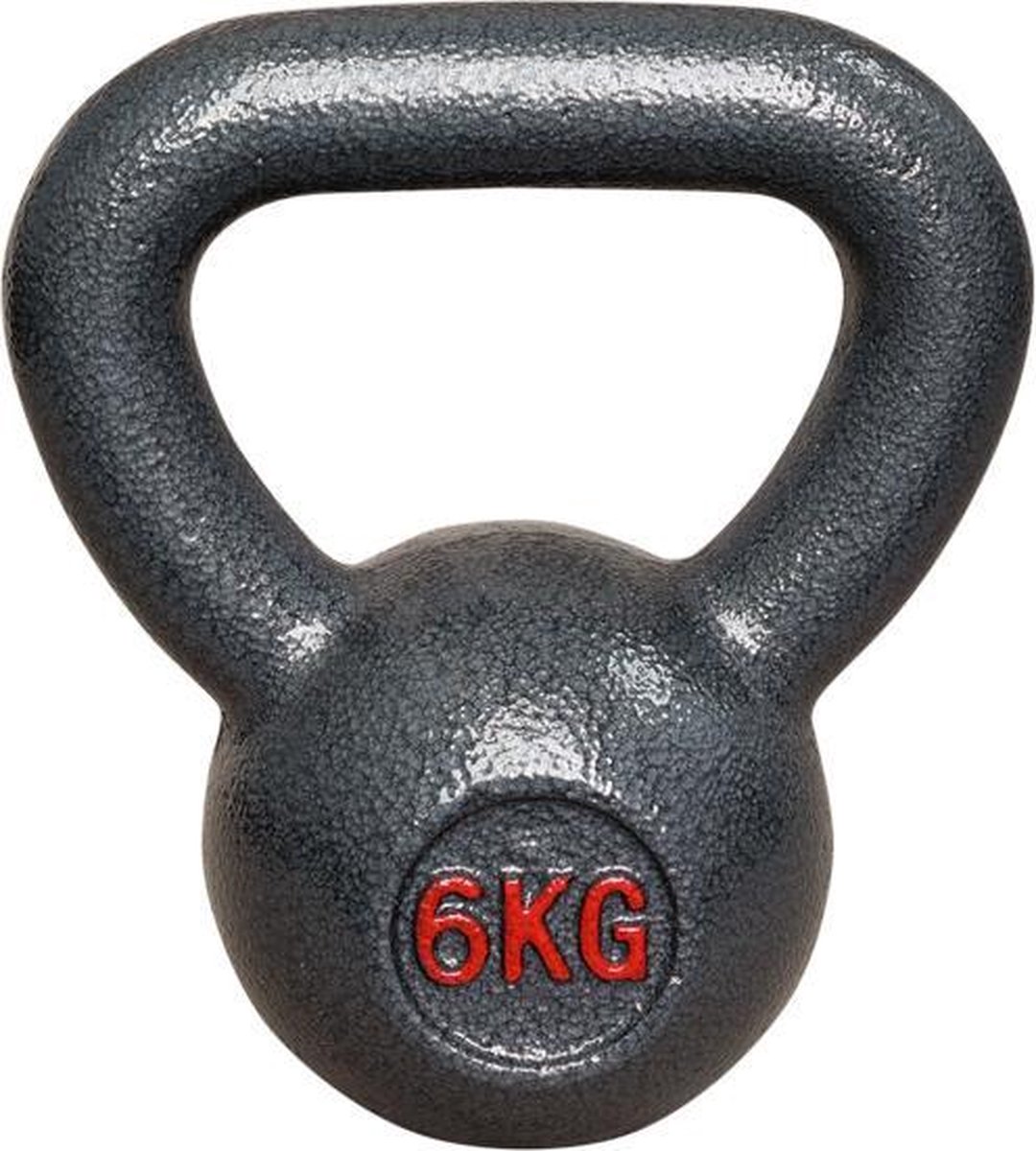 IVOL Kettlebell Gietijzer 6 kg - Cast Iron - Professioneel fitness gewicht voor Crossfit en Bootcamp - Gietijzeren Kettlebell