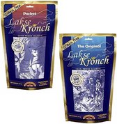 Lakse Kronch- Duo voordeelpakket- 100% zalmsnack & Pocket zalmsnack- 2 x 175 gram - gezonde beloning- graanvrij
