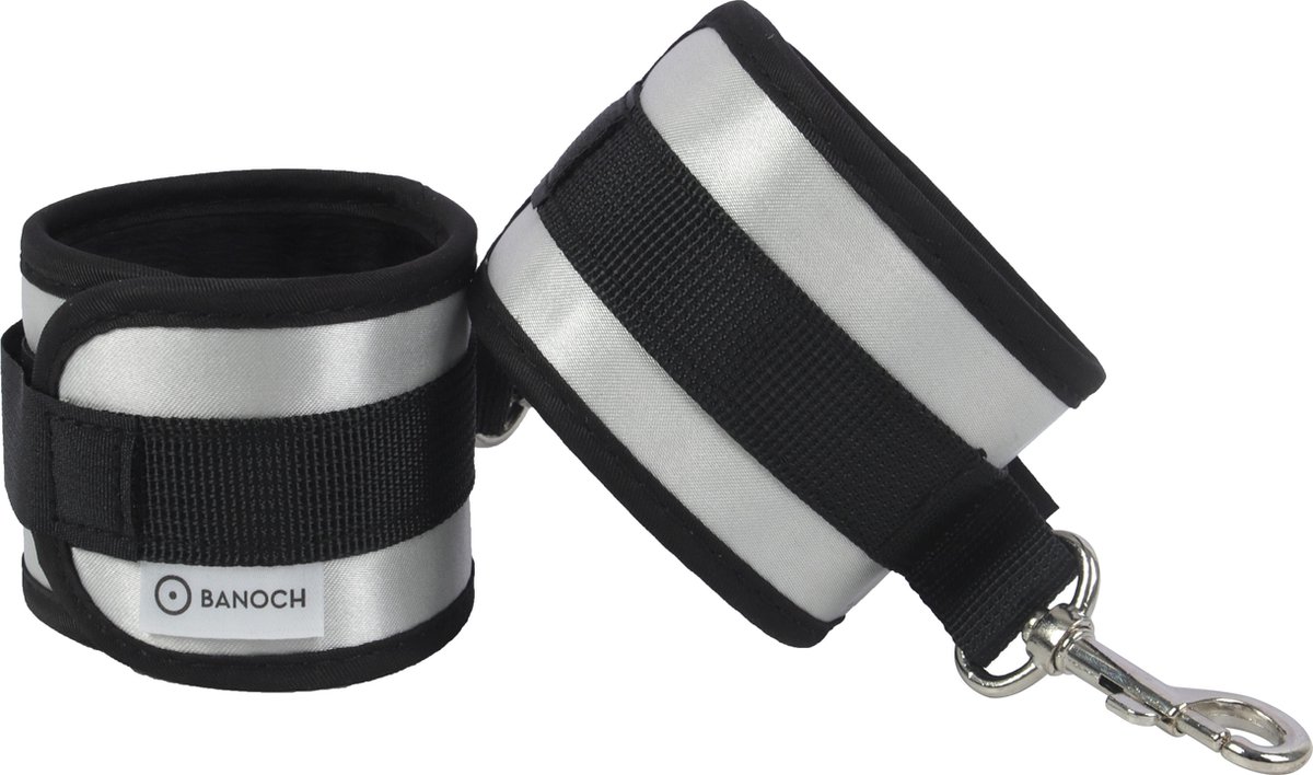 Goedkoopste Banoch | Cuffs Grey | Comfortabele en zachte handboeien | soft bondage