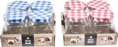 Jampotjes - Set van 4x2 100ML - Blauw en Rood