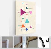 Background circles, triangles and square. Use for modern design, cover, template, decorated, brochure, flyer - Modern Art Canvas - Vertical - 1910464273 - 115*75 Vertical