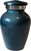 Mini urn Dark blue - grey dotted