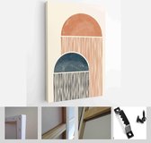 Abstract Organic Wall Art. Mid Century Modern Design. A trendy set of Abstract Hand Painted Illustrations for Wall Decoration, Social Media Banner, Brochure Cover Design - Modern A