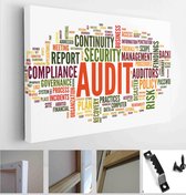 Audit and compliance in word tag cloud on white - Modern Art Canvas - Horizontal - 186238031 - 50*40 Horizontal