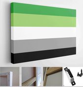 Sexual identity pride flags set, LGBT symbols. Flag gender sexe gay, transgender, bisexual, lesbian and others - Modern Art Canvas - Horizontal - 1681461886 - 40*30 Horizontal