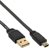 InLine 31810F USB-kabel 1 m USB 2.0 USB A Mini-USB B Zwart