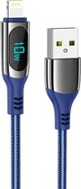 Hoco S51 Fast Charge 2.4A USB naar Apple Lightning Kabel 1.2M Blauw