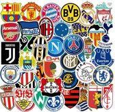 Voetbal Logo Stickers - 50 stuks - Voetbal Logo - FC Barcelona - PSG - Juventus - Manchester United - Voetbal fans  - Stickers volwassenen - Stickers kinderen - Laptop stickers