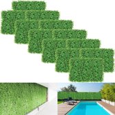 TBG™ 12PCS - 24"x16" - Kunstmatige Buxus Panelen - Buxus Hedge Wandpanelen - Kunstgras Achtergrond Muur - Privacy Hedge Screen