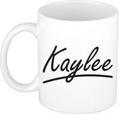 Kaylee naam cadeau mok / beker sierlijke letters - Cadeau collega/ moederdag/ verjaardag of persoonlijke voornaam mok werknemers