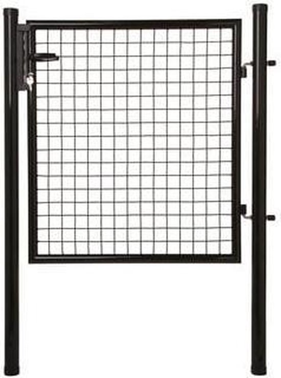 Giardino poort met slot 100x100 cm zwart | bol.com