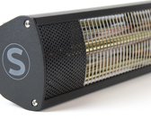 Terrasverwarmer 3000 watt - Stenda Calor Sombra 3000 watt - Mat zwart - afstandsbediening - minimale rode gloed