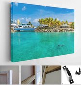 A Scenic Strip of Beaches around the Caribbean Island of Curacao in the Netherlands Antilles - Modern Art Canvas - Horizontal - 693265000 - 50*40 Horizontal