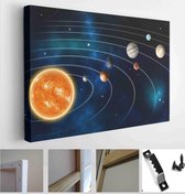 Model of solar system, elements of this image furnished by NASA - Modern Art Canvas - Horizontal - 670766320 - 80*60 Horizontal